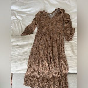 Midi Old Navy Leopard Dress XS
